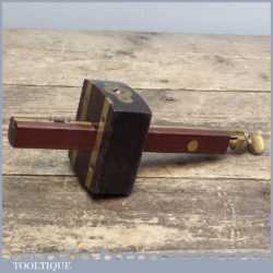 Vintage Marples and Sons Rosewood & Brass Mortice Gauge