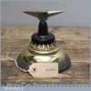 Vintage Jewellers Or Watchmakers Anvil On Decorative Lead Weighted Brass Stand