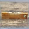 Vintage Rabone & Sons No: 1371 Boxwood Brass 6” Level - Pat No: 22017