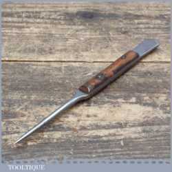 Vintage Leatherworking Awl And V shaped Cutter - Rosewood Center