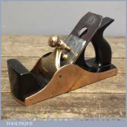 Antique Henry Slater Gunmetal Smoothing Plane - Ebony Infill