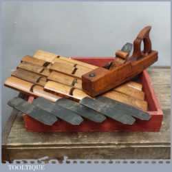 Antique Pattern Makers Jack Plane With Interchangeable Soles With Selection Of Irons