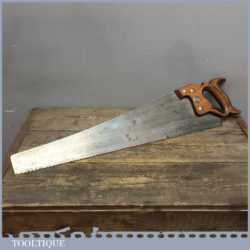 Scarce Antique Lewis And Co Cross Cut Handsaw 7 TPI - Good Condition