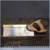 Vintage Spear and Jackson 10” Brass Back Dovetail Saw 15 TPI - Sharpened