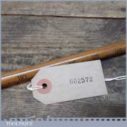 Antique Rabone No: 1034 Drapers Round Beech Wood & Brass Yardstick - GR Crown Mark