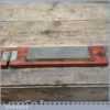 Vintage 8 x 2” Natural Tam O Shanter Scotch Hone Oilstone In Mahogany Box