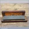 Vintage 8” x 2” Natural Welsh Slate Oil Or Whet Stone - Encased In Box