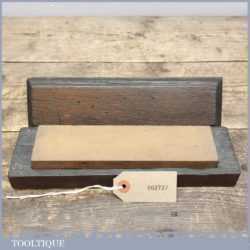 Vintage 8” x 2” No: 2 Fine Oilstone Sharpening Stone In Mahogany Box