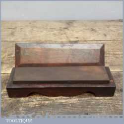 Vintage 8” x 2” Natural Sharpening Oil Stone - Sedimentary Pattern Like Dalmore Blue