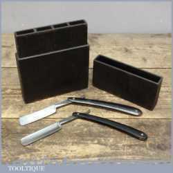 2 X Vintage Cut Throat Straight Razors by Artis Brighton And Stesen’s