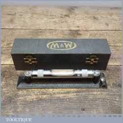 Vintage Moore & Wright Precision 8" Inch Engineering Level - Original Box