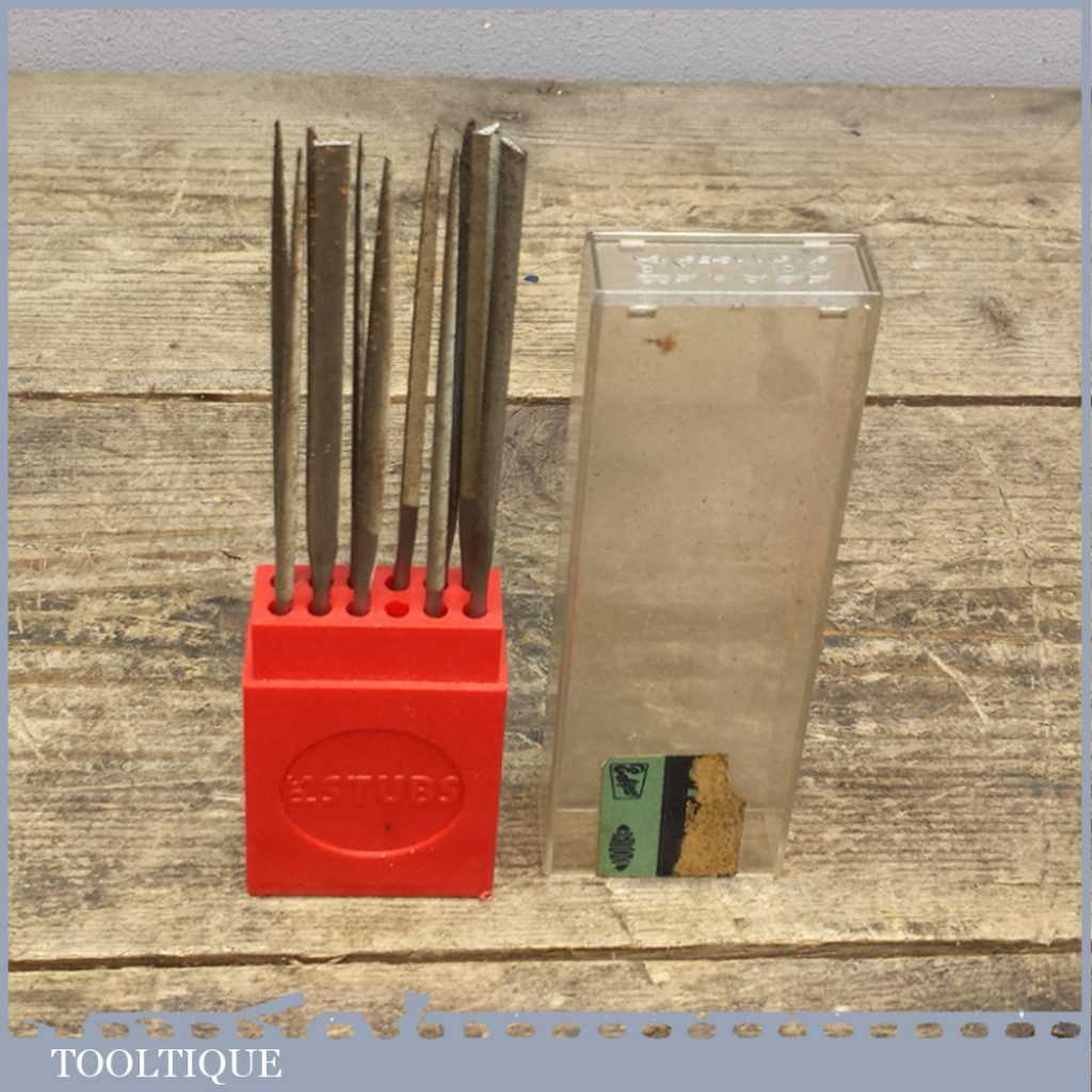 11 Vintage Genuine Stubs Modelling Woodworking Jewellery Needle Files