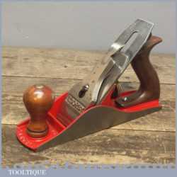 Rare I Sorby No: 4 Smoothing Plane With Original Handles And Iron