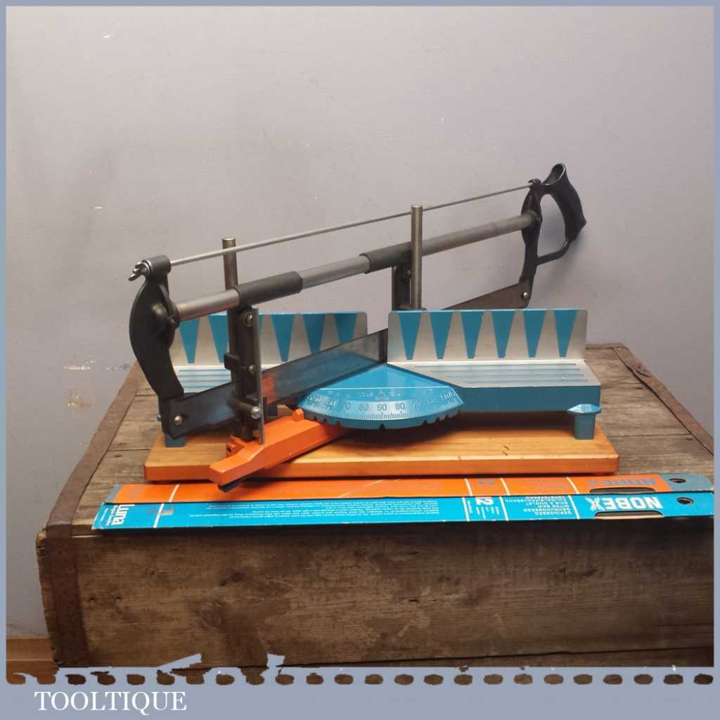 Precision Mitre Saw Nobex 202 Ideal For Picture Framing With Extra Blades Tooltique