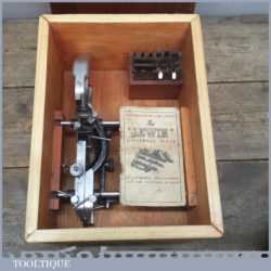 Vintage Lewin Universal Combination Plane boxed With Set Of Cutters.