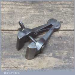 Vintage Cast Steel Hand Held Vice Tool - Good Condition