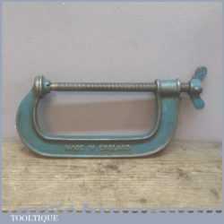 Vintage British Made 6” Inch Heavy Duty G Cramp - Good Condition