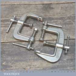 Vintage Pair Of Record Junior 129 Three Way G Cramps - Good Condition