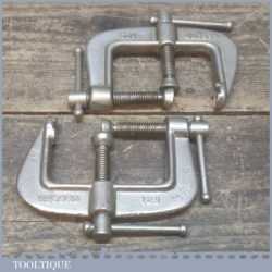 Vintage Pair Of Record Junior 129 Three Way G Cramps - Good Condition