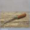 Vintage ¼” Marples Mortice Chisel - Original Beech Wood Handle Decal