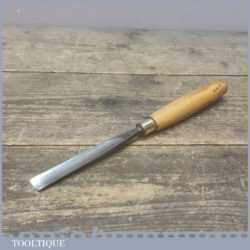 Vintage Herring Of London 5/8” Wide Curved Carving Gouge Chisel - Boxwood Handle