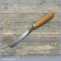 Vintage JB Addis & Sons 3/4” Inch Curved Carving Gouge Chisel - Boxwood Handle