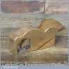 Vintage 1” Wide Brass Bullnose Plane With Nurse & Co Iron - Fully Restored