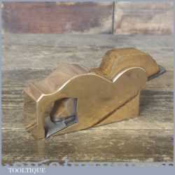 Vintage 1” Wide Brass Bullnose Plane With Nurse & Co Iron - Fully Restored