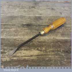 Vintage 19/32” S J Addis No: 24 Bent Bit Carving Chisel - Good Condition