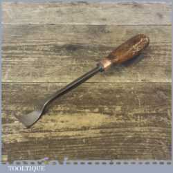 Vintage Patternmakers 1” Wide Spoon Bit Carving Chisel - Sharpened Honed