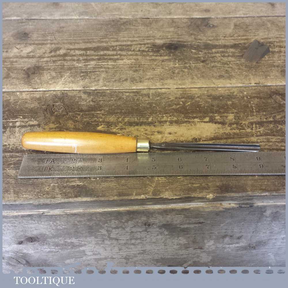 Vintage 1/4” Marples & Sons No 8 Deep Straight Gouge Carving Chisel