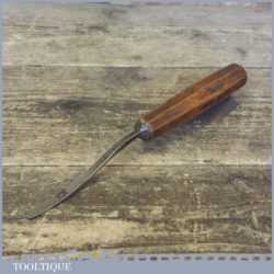 Vintage 9/32” Henry Taylor Bent Gouge Carving Chisel - Sharpened Honed
