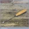 Vintage 1/4” Henry Taylor (Acorn) Bent Back Gouge Carving Chisel No: 38 - Sharpened
