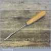 Vintage 1/4” Henry Taylor (Acorn) Bent Back Gouge Carving Chisel No: 38 - Sharpened