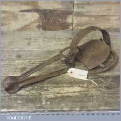 Antique Fox Trap With Spiked Jaws Measuring Approx 18” Long - Decorative