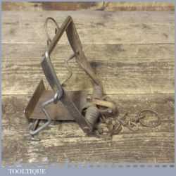 Vintage Fenn Rabbit Trap Patent No: 763891 Measuring 4 ½” Wide - Decorative