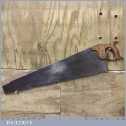 Antique Wheatman & Smith Russell Works Sheffield Rip Saw - Mid 19th Century