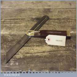 Vintage Marples 10” Rosewood And Brass Quick Release Adjustable Bevel