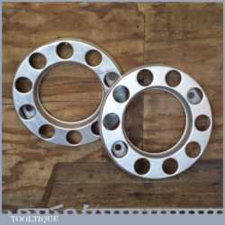 Genuine Pair Of Volvo Metal 10 Stud Truck Wheel Trims - Good Condition