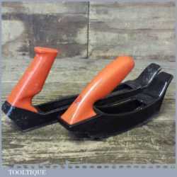 2 Stanley Surform planers Flat and Concaved 107a and 21 - 105 - Good Condition