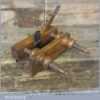 Vintage Continental Type Wooden Plough Plane With Screw Thread
