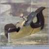 Vintage Brass Bodied Smoothing Plane With Mahogany Infill - Good Condition