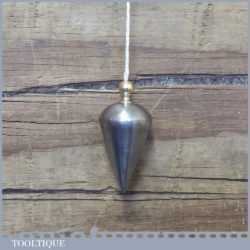 Vintage Steel And Brass Plumb Bob Made In Germany - Good Condition