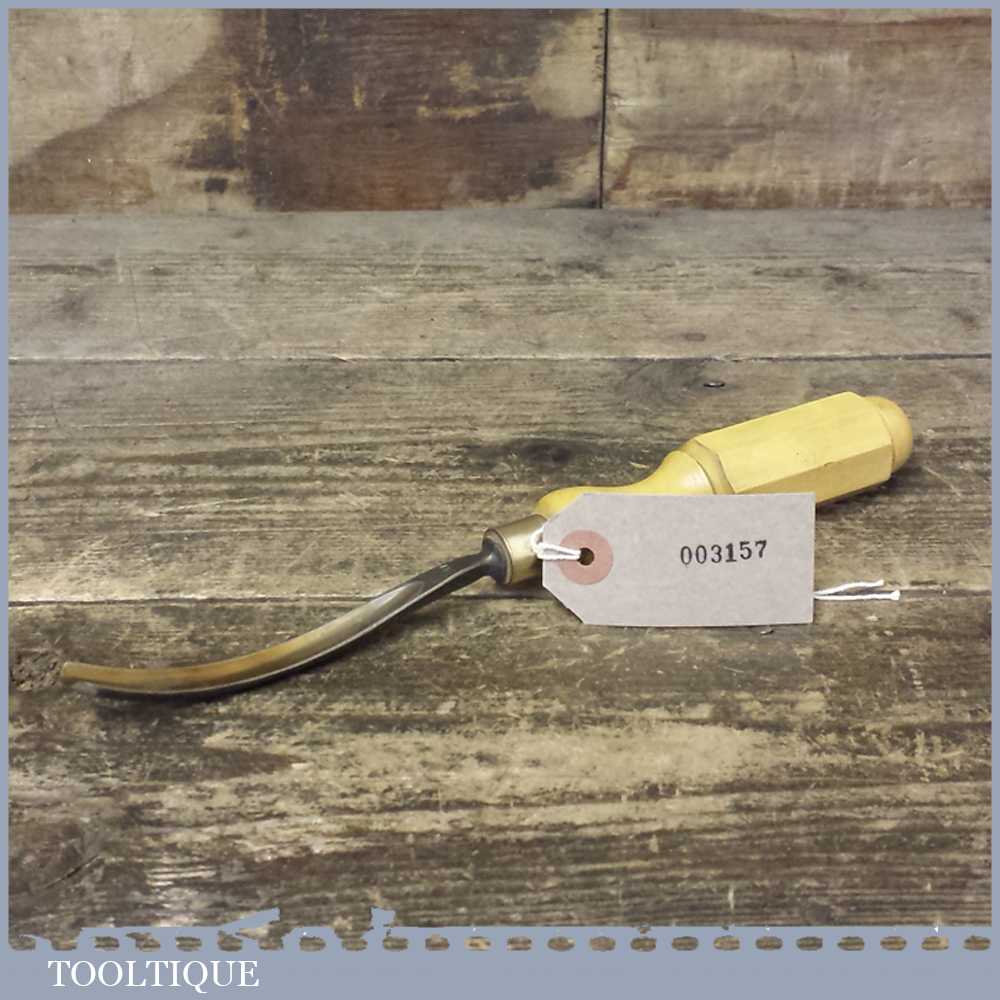 Vintage 13/32” Marples and Sons No: 19 Curved Stem Gouge Carving Chisel ...