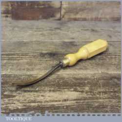 Vintage 13/32” Marples and Sons No: 19 Curved Stem Gouge Carving Chisel