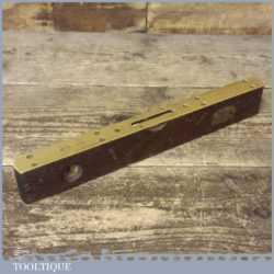 Vintage Rosewood Brass Wilson Lovatt & Sons 12” Level - Good Condition