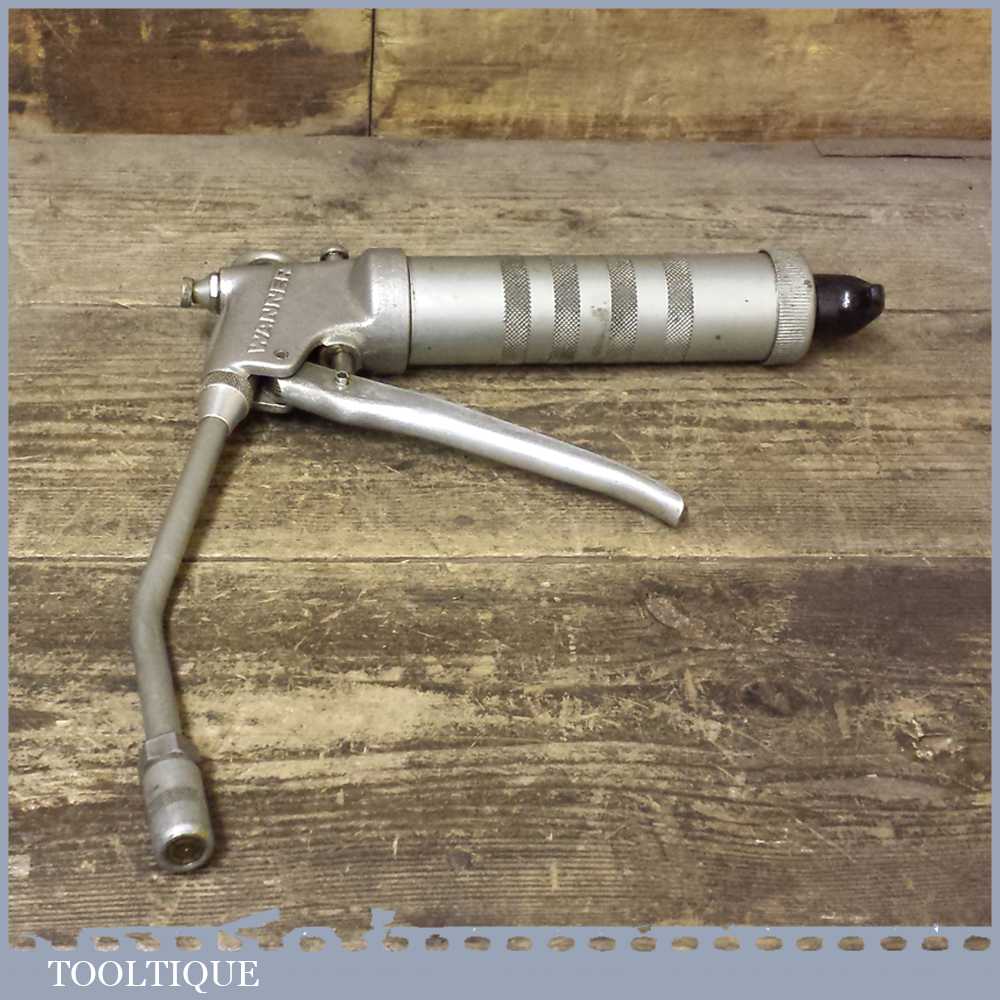 Vintage Wanner Automotive Grease Gun Made In Switzerland Good