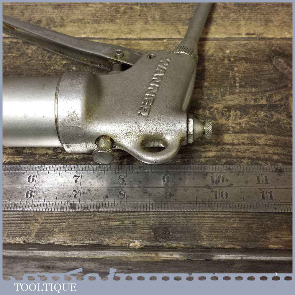 Vintage Wanner Automotive Grease Gun Made In Switzerland Good