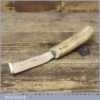 Vintage Leatherworking Hook End Cutter With Bone Handle Holborn Co London
