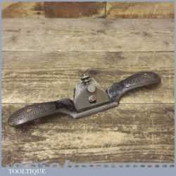Unusual Vintage Edward Preston Flat Faced Spokeshave With 77 Logo Design